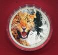 Niue 2 Dollars Silber 2016 Kings of the Continents - Jaguar (1 oz, m. Farbauflage) proof in capsule with certificate, orig. packaging