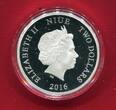 Niue 2 Dollars Silber 2016 Kings of the Continents - Jaguar (1 oz, m. Farbauflage) proof in capsule with certificate, orig. packaging