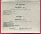 Vatikan 2 Euro Gedenkmünze 2005 XX. Weltjugendtreff Kölner Dom Giornata Della Gioventu Benedikt XVI. Köln uncirculated with folder
