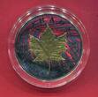 Kanada 5 Dollar Silber 2015 Maple Leaf - Lava Edition (1 oz, Ruthenium- und Goldveredelung) BU in capsule, certificate & box, orig. packaging