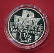 Frankreich 1,50 Euro Silber 2004 60 Jahre Landung in der Normandie - D-Day FB in Kapsel, Zertifikat, Box & Umkarton; OVP