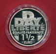 Frankreich 1,50 Euro Silber 2004 60 Jahre Landung in der Normandie - D-Day FB in Kapsel, Zertifikat, Box & Umkarton; OVP