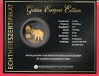 Somalia 100 Shillings Silber 2017 Golden Enigma Edition - African Wildlife Elefant (1 oz, m. Goldveredelung) FDC in Kapsel mit Reppa-Zertifikat