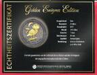 Niue 2 Dollars Silber 2017 Golden Enigma Edition - Eule von Athen (1 oz, m. Goldveredelung) FDC in Kapsel mit Reppa-Zertifikat