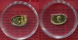 Cook-Inseln, Cook Islands 25 Dollars Gold 2006 Papstbesuch Benedikt XVI. in Bayern Proof with capsule, German coa & box