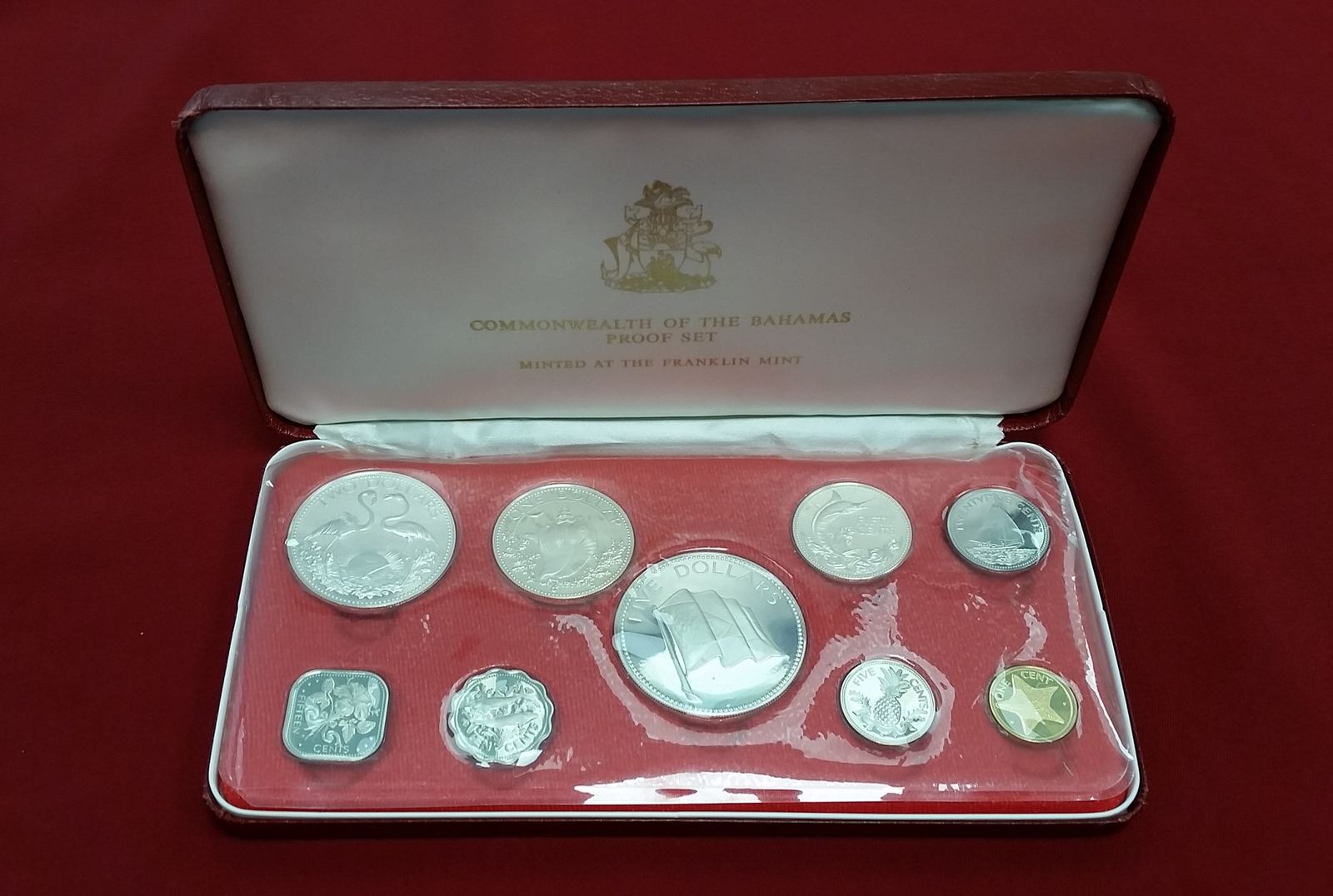 KMS 1 Cent - 5 Dollar 1975 Commonwealth Of The Bahamas Proof Set Proof ...