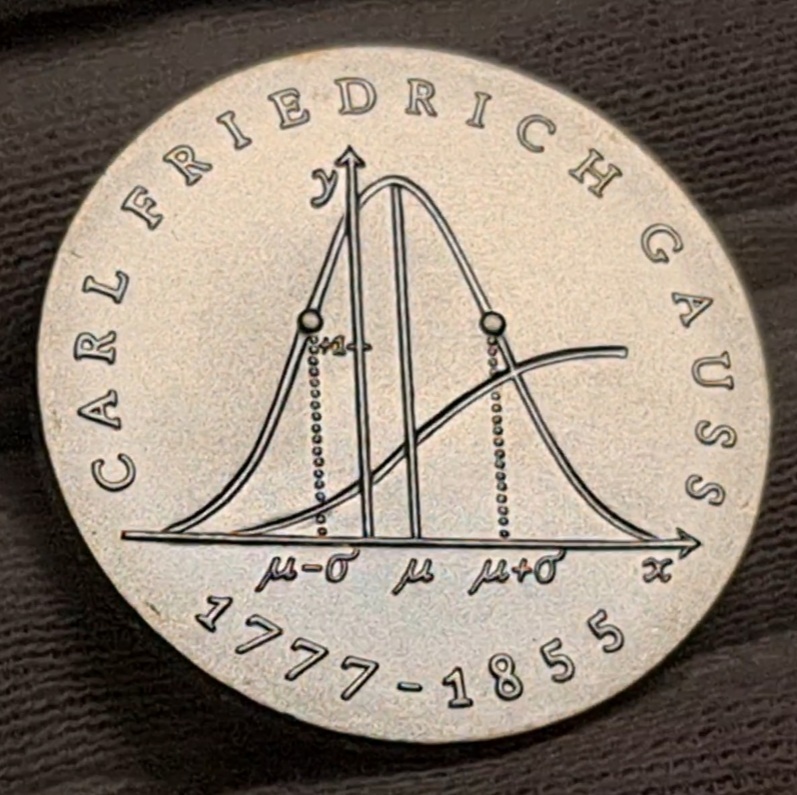 DDR Eastern Germany 20 Mark 1977 A Gedenkmünze 200. Geburtstag Carl ...