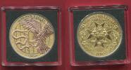 Malta 5 Euro 1 Unze Silber Golden Eagle Adler Schlange Gelbgold, Rot, Weißgold Applikation -