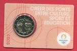 Frankreich 2 Euro Gedenkmünze Olympia Paris 2024 - Créer des Ponts entre Culture, Sport & Éducation -
