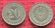 Kaiserreich 20 Pfennig 20 Pfennig Cu/Ni, 1888 A J. 6, kleiner Adler -