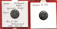 Indien India Dehli 2 Garni Indien Sultanat Dehli 2 Garni Silber Ala al-Din Muhammad 1296 - 1316 A.D. -