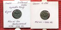 Indien India Dehli 6 Garni Indien Sultanat Dehli 6 Garni Silber Ala al-Din Muhammad 1296 - 1316 A.D. -