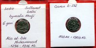 Indien India Dehli 6 Garni Indien Sultanat Dehli 6 Garni Silber Ala al-Din Muhammad 1296 - 1316 A.D. -