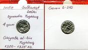 Indien India Delhi 4 Gani Indien Sultanat Delhi 4 Gani Silber Ghiyath al-Din Tughluq 1320 - 1325 A.D. -