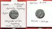Indien India Delhi 4 Gani Indien Sultanat Delhi 4 Gani Silber Ghiyath al-Din Tughluq 1320 - 1325 A.D. -