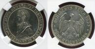 Germany, Weimarer Republik 5 Mark Silbe 450 Jahre Universität Tübingen Tubingen University -