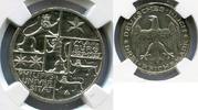 Weimarer Republik NGC Zertifiziert 3 Mark Silber 400 Jahre Philipps-Universität Marburg University -