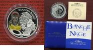Frankreich 1 1/2 Euro Silbermünze, Farbmünze Blanche Neige - Snow White - Schneewittchen -