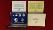 Britische Jungferninseln, Virgin Islands KMS 1 Cent bis 1 Dollar Proof Set -