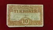 Dänemark 10 Kronen Tik Kroner Banknote -
