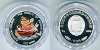 Südkorea 100 Won coloriere Silbermünze The World of Adventure: Robinson Crusoe -