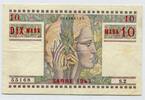Saarland 10 Mark Banknote Saarmark Sarre 1947 S. 2 Dix Mark -