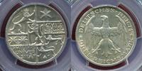 Deutsches Reich, Weimarer Republik 3 Reichsmark Silber 400 Jahre Philipps-Universität Marburg University -