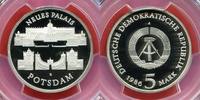 Germany-Democratic Republic 5 Mark Gedenkmuenze DDR Neues Palais Potsdam -