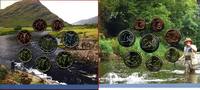Irland 3,88 Euro Kursmünzensatz - Animals of Irish Coinage - Anglerparadies Fische -