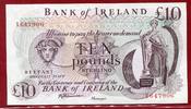 Nordirland Northern Ireland 10 Pfund Pounds Banknote Belfast Bank of Ireland Schiff sig. Harrison Pref. X ! -