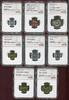 China Volksrepublik Peoples Republic KMS Coin Set 7 Coins 1982 7 Münzen 1 Med. Bild ansehen Mit Medaille Year of the Dog Lunar NGC Certified