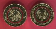 Bundesrepublik Deutschland 5 Euro Münze Tropische Zone - Roter Polymerring - mit Goldauflage -