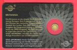 Ruanda, Rwanda 10 FRW Minigoldmünze - 1/200 Unze Gold Britannia - aus der Serie Icons of the World - Gold Affordable -