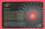 Ruanda, Rwanda 10 FRW Minigoldmünze - 1/200 Unze Gold Buffalo - aus der Serie Icons of the World - Gold Affordable -