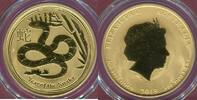 Australien 100 Dollars Gold Lunar 2013 Jahr der Schlange -