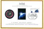 BRD 5 Euro Blauer Planet Deutsche Reichstagsedition - Prägestätte Karlsruhe -