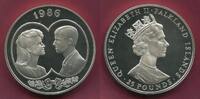 Falkland Inseln 25 Pounds Silbermünze Royal Wedding Königliche Hochzeit Prinz Andrew Sarah Ferguson -
