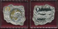 Niue Polen 10 Dollars Jan Pawel II Wielki, Johannes Paul II. Landkartenform Polen Map Shape RRR ! -