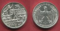 Weimarer Republik Deutsches Reich 3 Mark Silber Gedenkmünze Commemorative Uni Marburg -