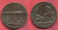 Deutschland Karl Goetz Medaille Kaiserreich Bronze Medaille Notlandung Zeppelin XVI in Luneville 3. April 1913 -