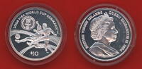 British Virgin Islands 10 Dollars Silbermünze 2004 Fußball WM in Deutschland 2006 -