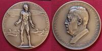 Deutschland Weimarer Republik Bronzemedaille Amerikaflug LZ 126 1924 Hugo Eckener Reparationsluftschiff USS Los Angeles -