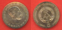 Deutsche Demokratische Republik 5 Mark DDR GDR Gedenkmuenze 75. Todestag Heinrich Hertz -