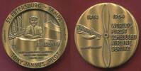 USA Bronzemedaille Aviation History Tony Janus Pilot Benoist Airboat St. Petersburg Tampa 1914 1964 -