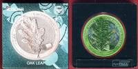 Germania Mint 5 Mark Silber Farbauflage OAK LEAF 12 Months - April -