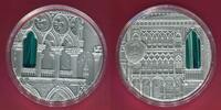 Palau 10 Dollars Silber Venetian Gothic - Tiffany Art - 2 Unzen mit Glas Inlay -
