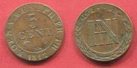 Germany Deutschland Königreich Westfalen Westphali 5 Centimes Jérôme Bonaparte Hieronymus Napoleon Kassel Mint -