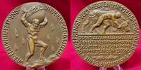 Germany Deutschland Karl Götz Große Bronzegussmedaille Auf die Mobilmachung 1. Weltkrieg 2. August 1914 -