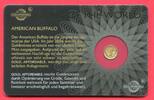 Ruanda 10 FRW Minigoldmünze - 1/200 Unze Gold American Buffalo - aus der Serie Icons of the World - Gold Affordable -