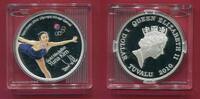 Tuvalu 1 Dollar Silbermünze Goldmedaillengewinnerin Yuna Kim - 1 oz Farbmünze -